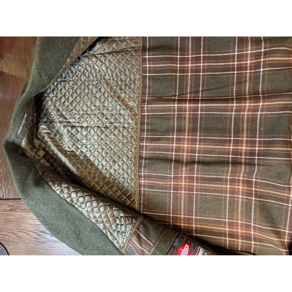 Steinbock Original Himalaya Loden Green Wool Coat Mens 44 Made in Austria Tyrol